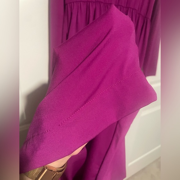 🩷Magenta/Fusha Color Long Sleeve Dress W pockets🩷 - Picture 5 of 7